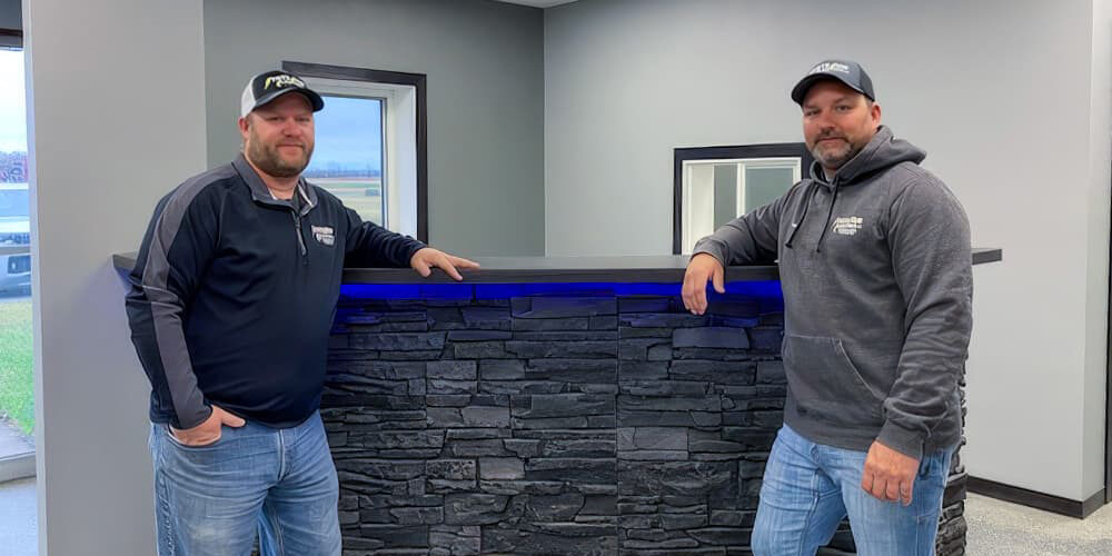 The owners of State Side Electric. Scott Hartje and Shane Werner.